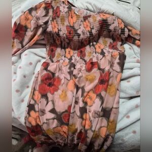 floral multi coloured dress